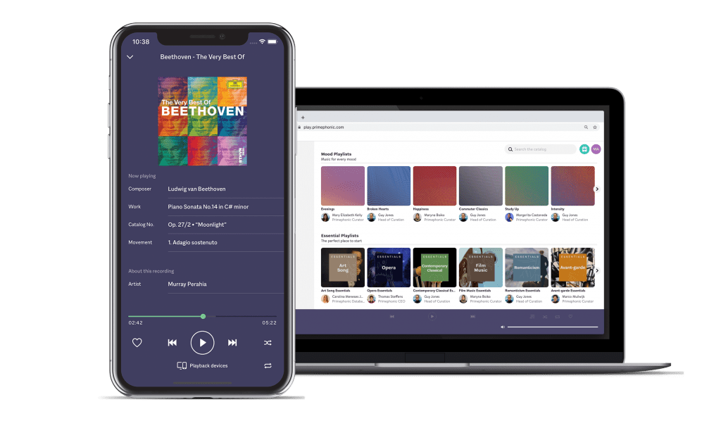 Primephonic webplayer - klassieke muziek streamen - Primephonic classical