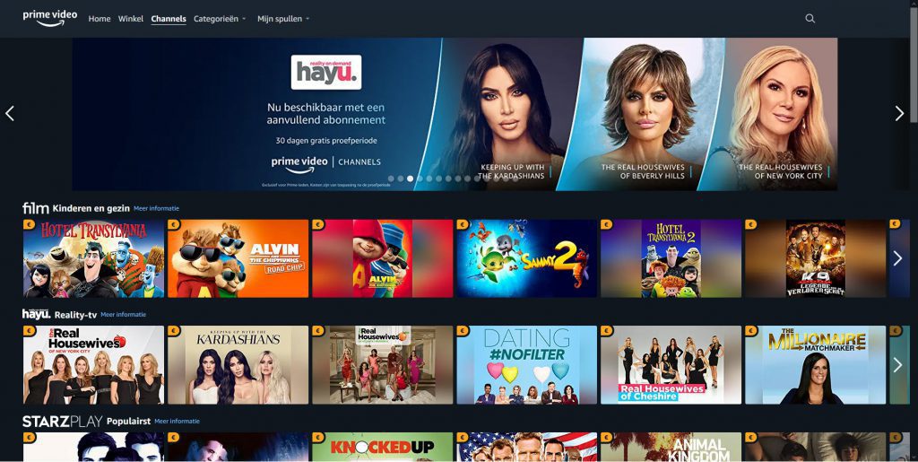 Amazon Prime Video Channels
